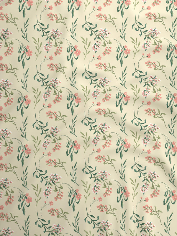 100% Cotton King Bedding Set, 144 TC Printed, Lumina Floret Collection
