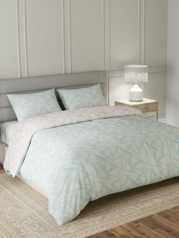 100% Cotton King Bedding Set, 144 TC Printed, Lumina Floret Collection