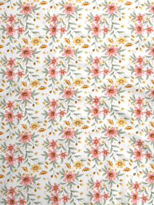 100% Cotton King Bedding Set, 144 TC Printed, Lumina Floret Collection