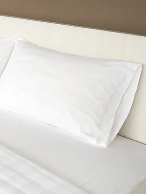 100% Cotton White Pillow Covers - Pack of 2, Verona Collection