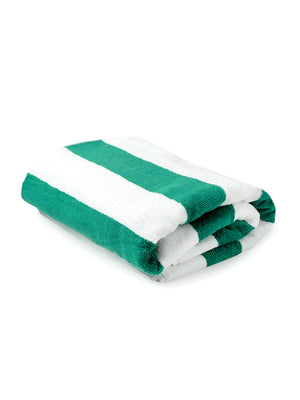 Extra Large Towel 100% Cotton 550 GSM for Bath, 180 L cm x 90 W cm, Turquoise & White, Miami